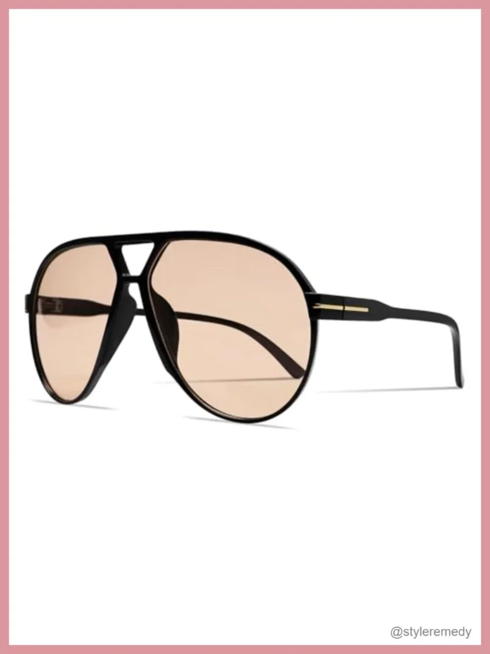 Retro Aviator Sunglasses Oversized UV Protection Lightweight